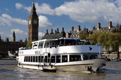 M.V Mercia passing the City of Westminster